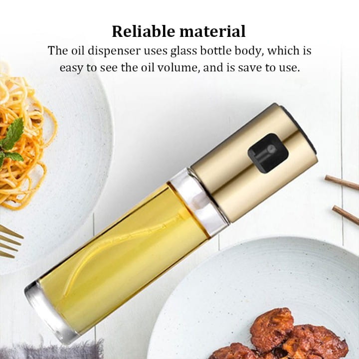 Transparent oil sprayer bottle for cooking