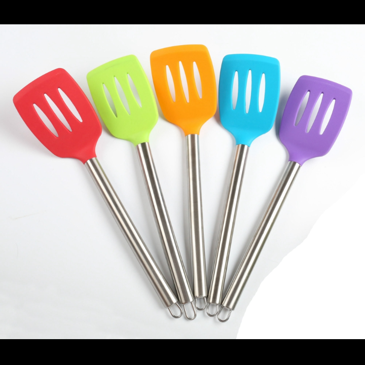 Colorful Silicone Slotted Spatulas