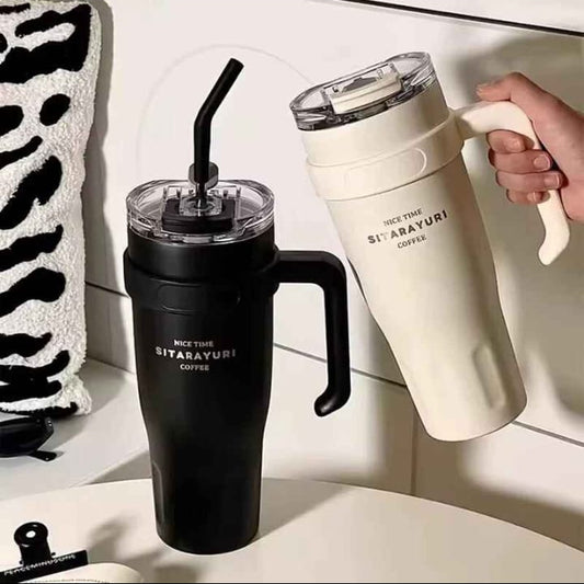 Stylish Handle Coffee Tumbler
